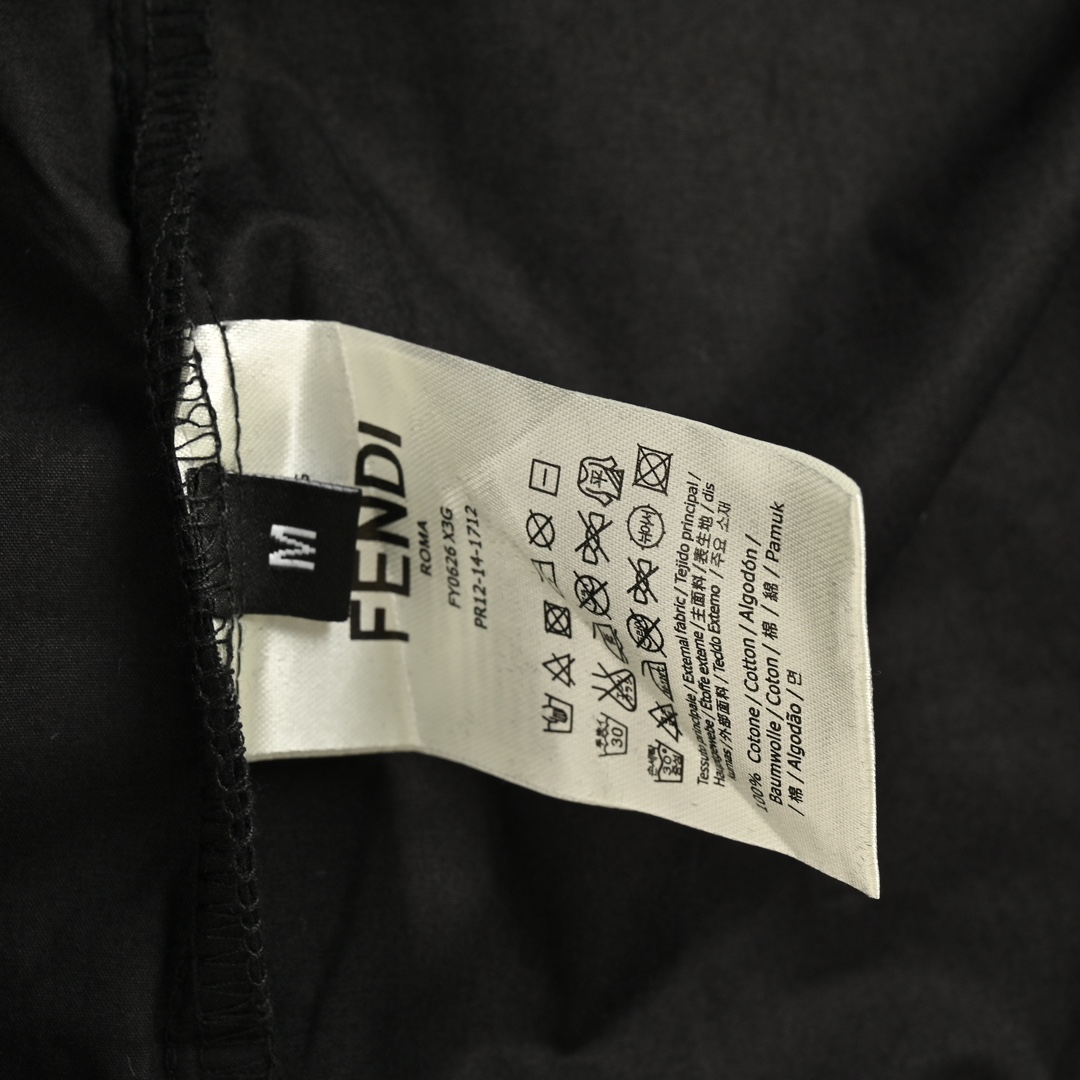 Fendi 24Fw FF flocked all-over print shirt