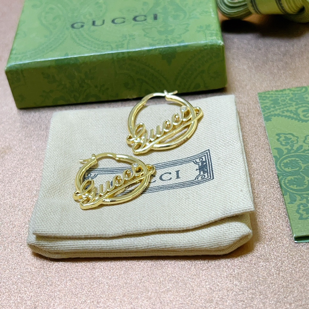 Gucci Font Earrings