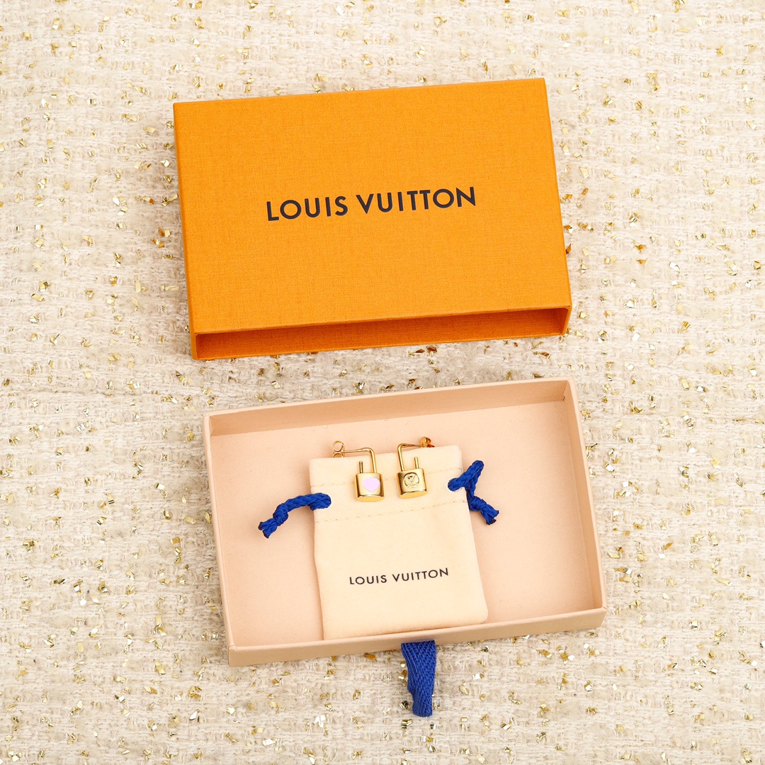 Louis Vuitton Limited Edition Lock Earrings
