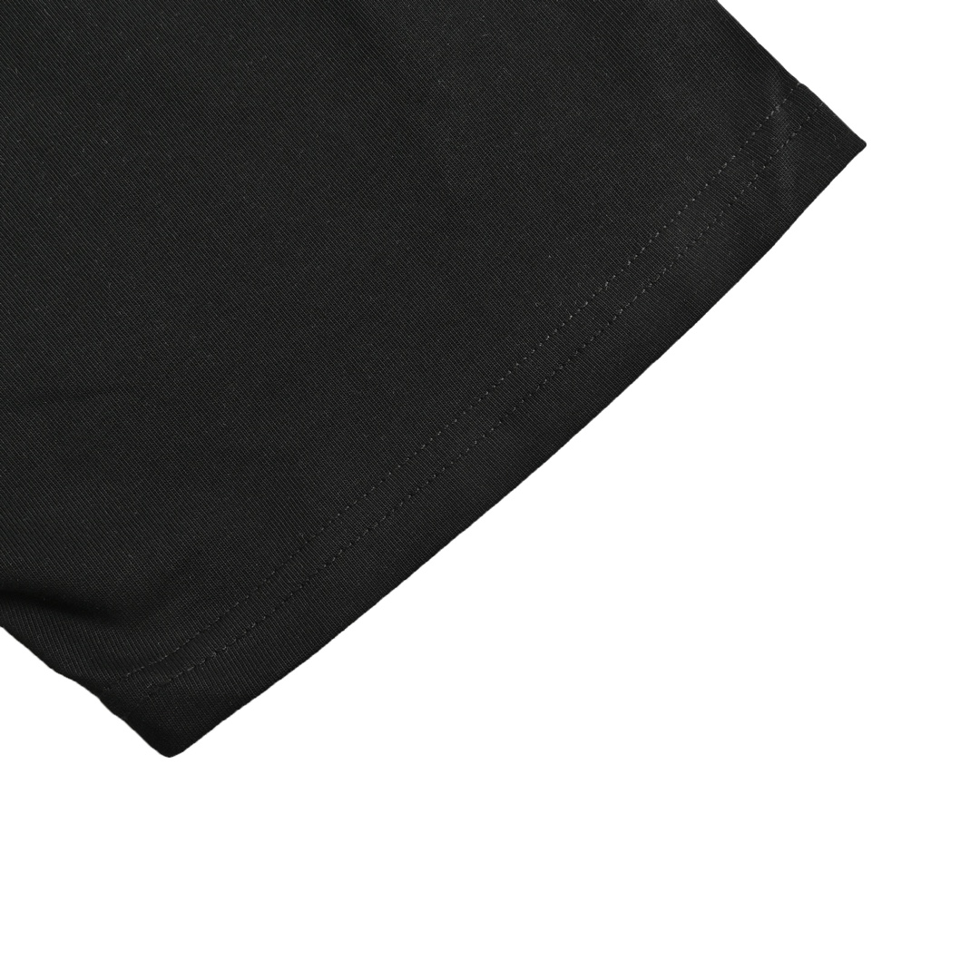 Fendi 24Fw short-sleeved shirt with contrasting double F logo embroidery on the chest