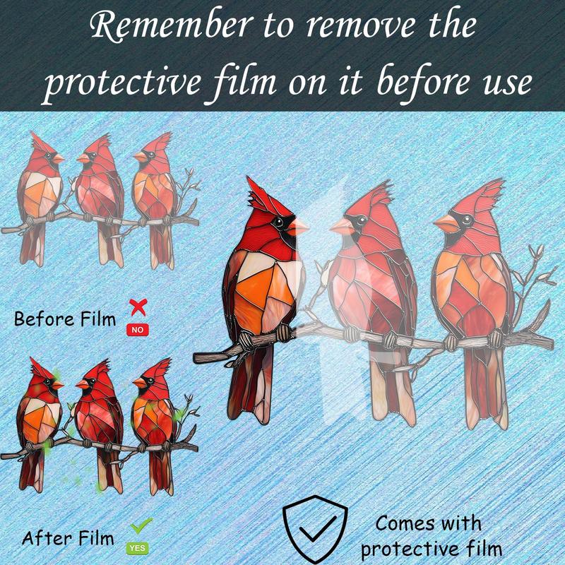 🔥Super Sale - 49% OFF🐦 2D Acrylic Cardinal Sun Catcher