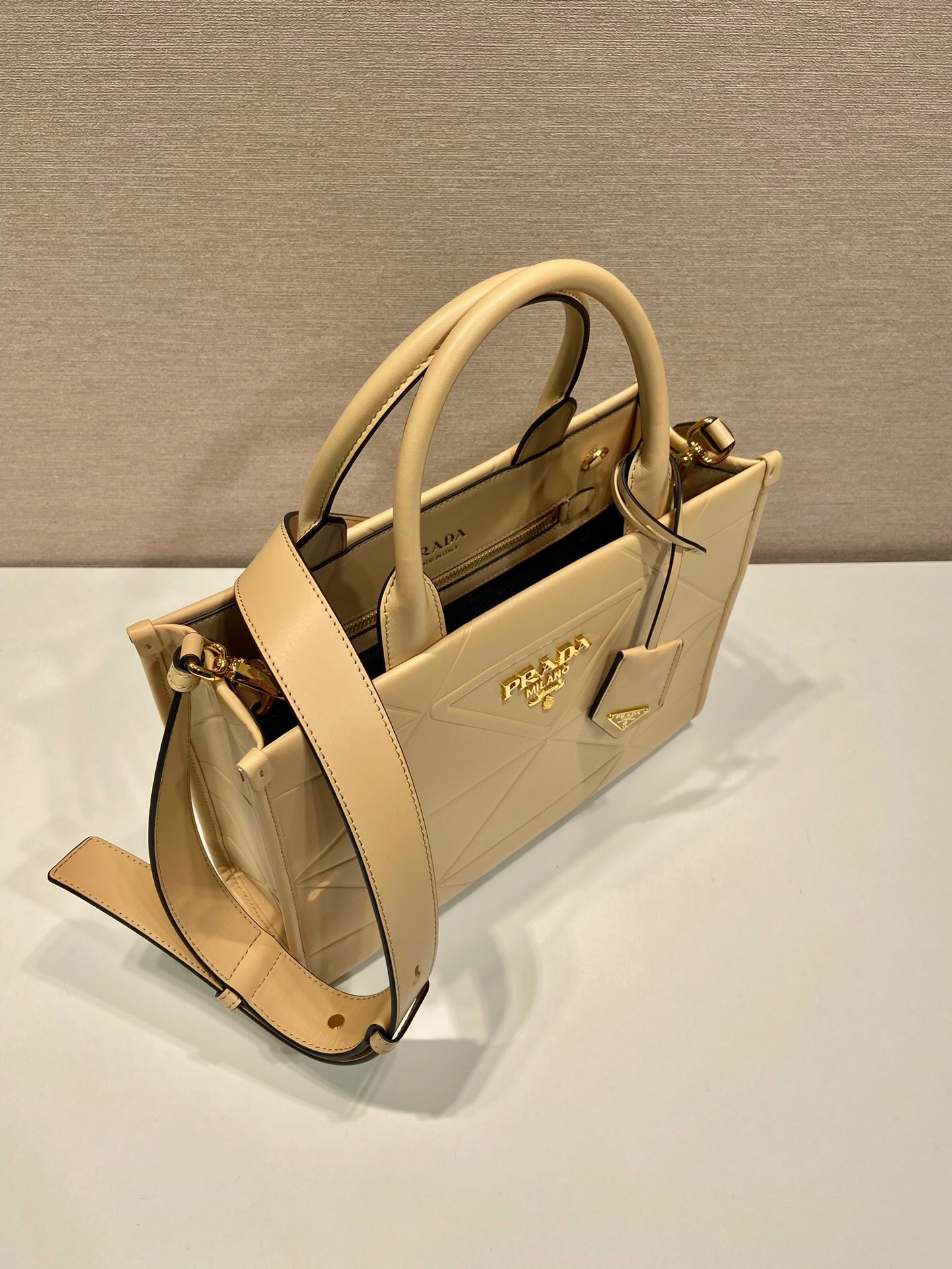 Prada Triangular Diamond Small Tote Bag 1BA379