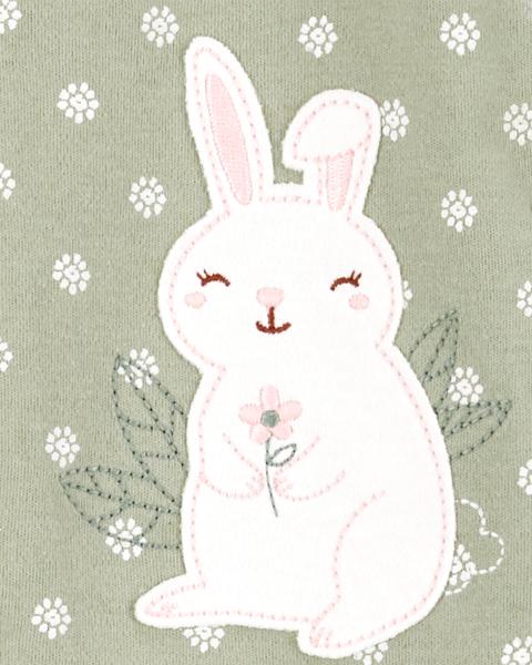 Carter's Bunny 2-Way Zip Cotton Sleep & Play