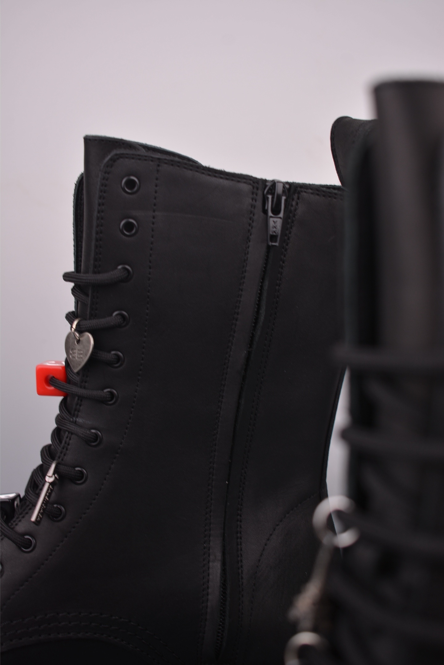 Balenciaga STOMPER Super High Buckle Black Boots 