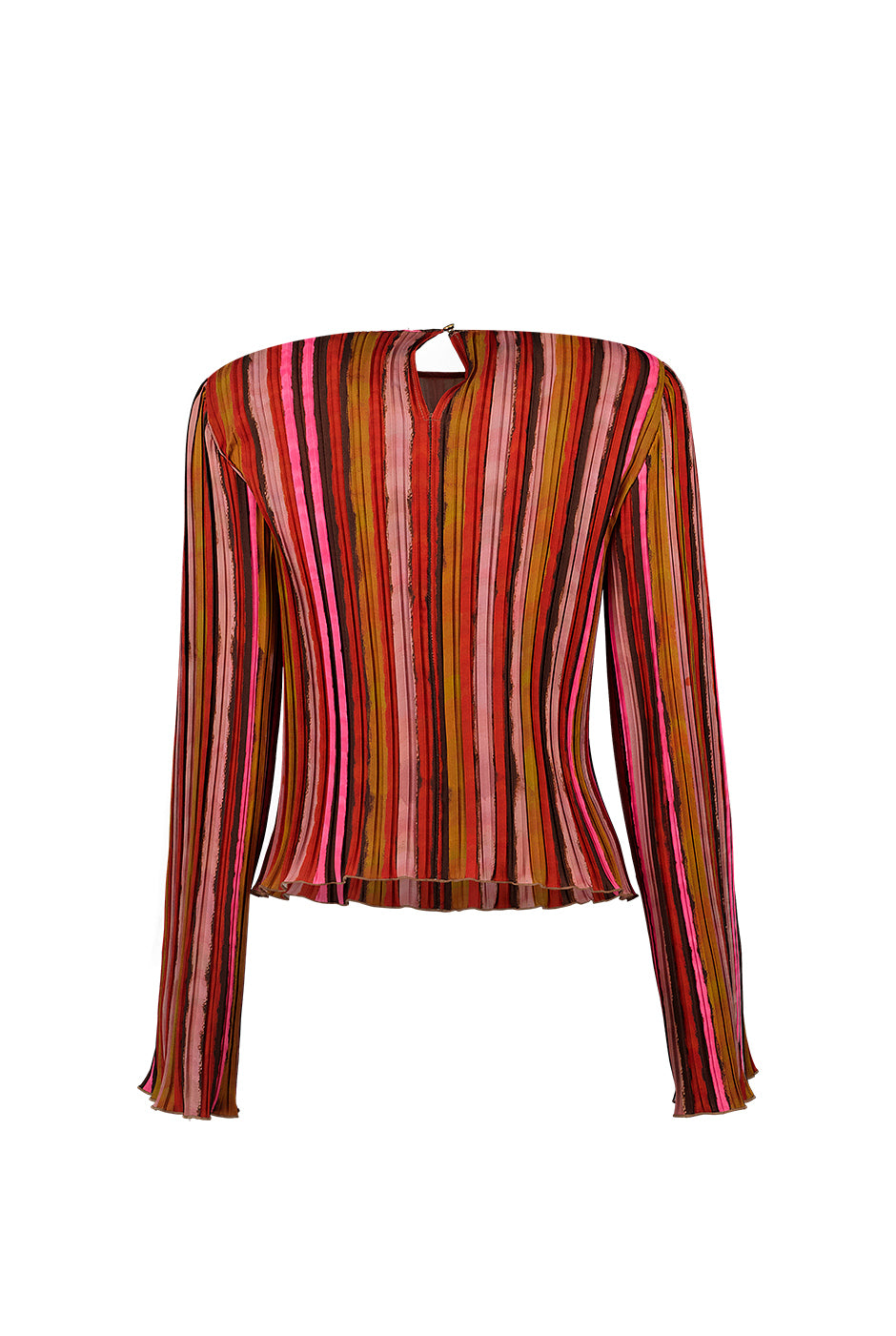 Blusa plisada de manga amplia