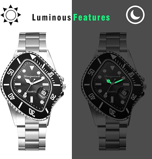 Men's Watch Stainless Steel Twisted