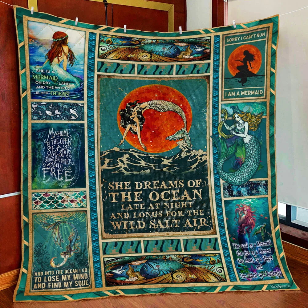 Yoga Mom. Namomste Quilt Blanket