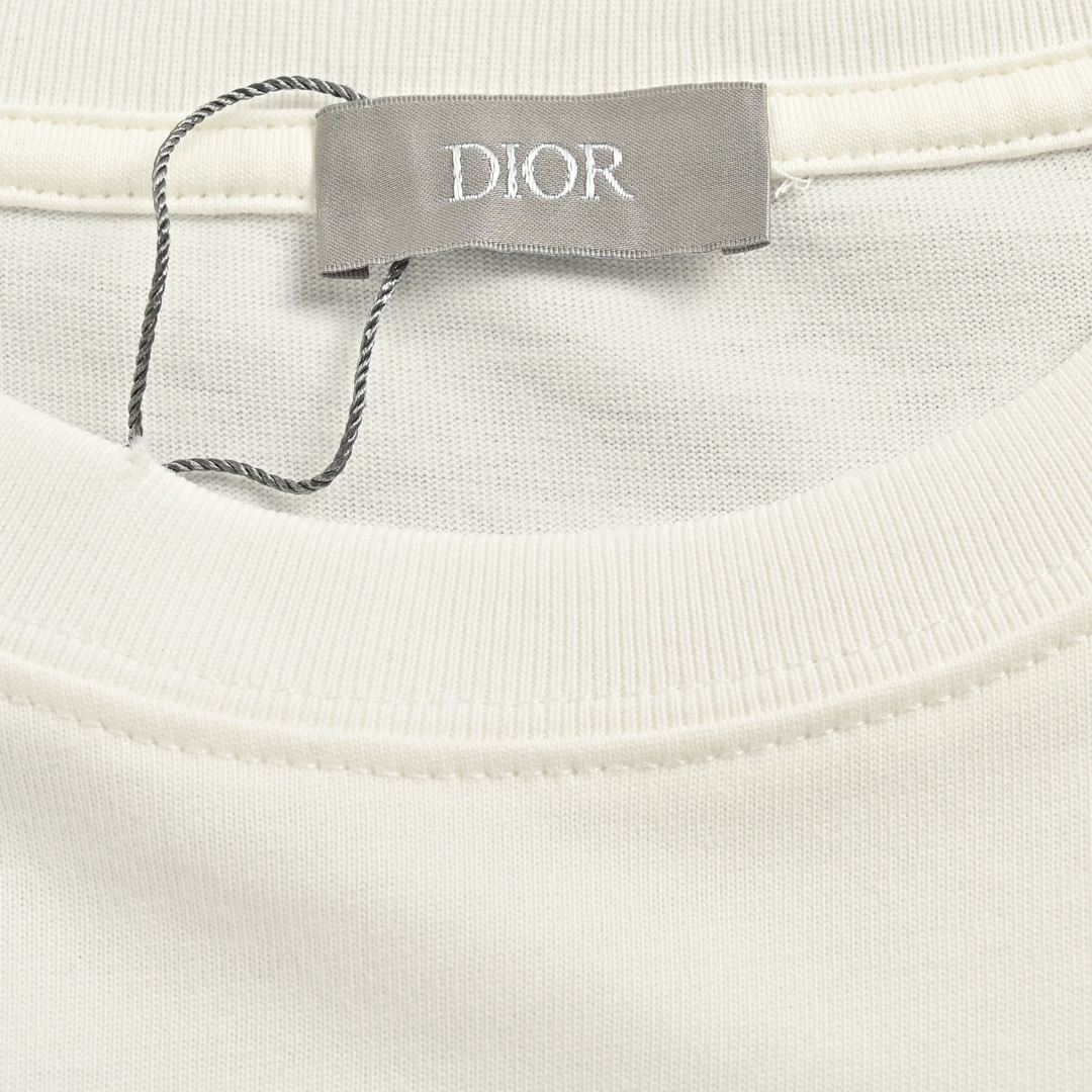 Dior 24ss pocket dinosaur embroidered short sleeve