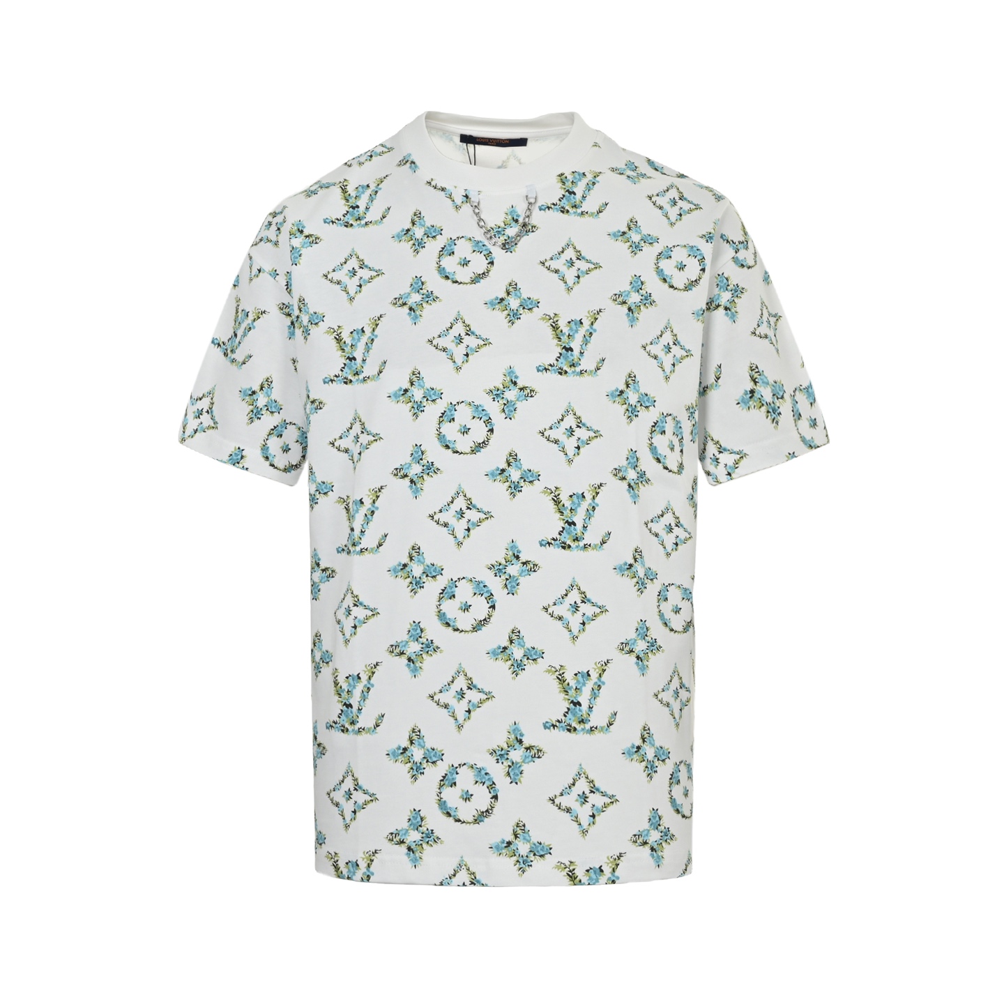 Louis Vuitton 25ss chain floral print short sleeves