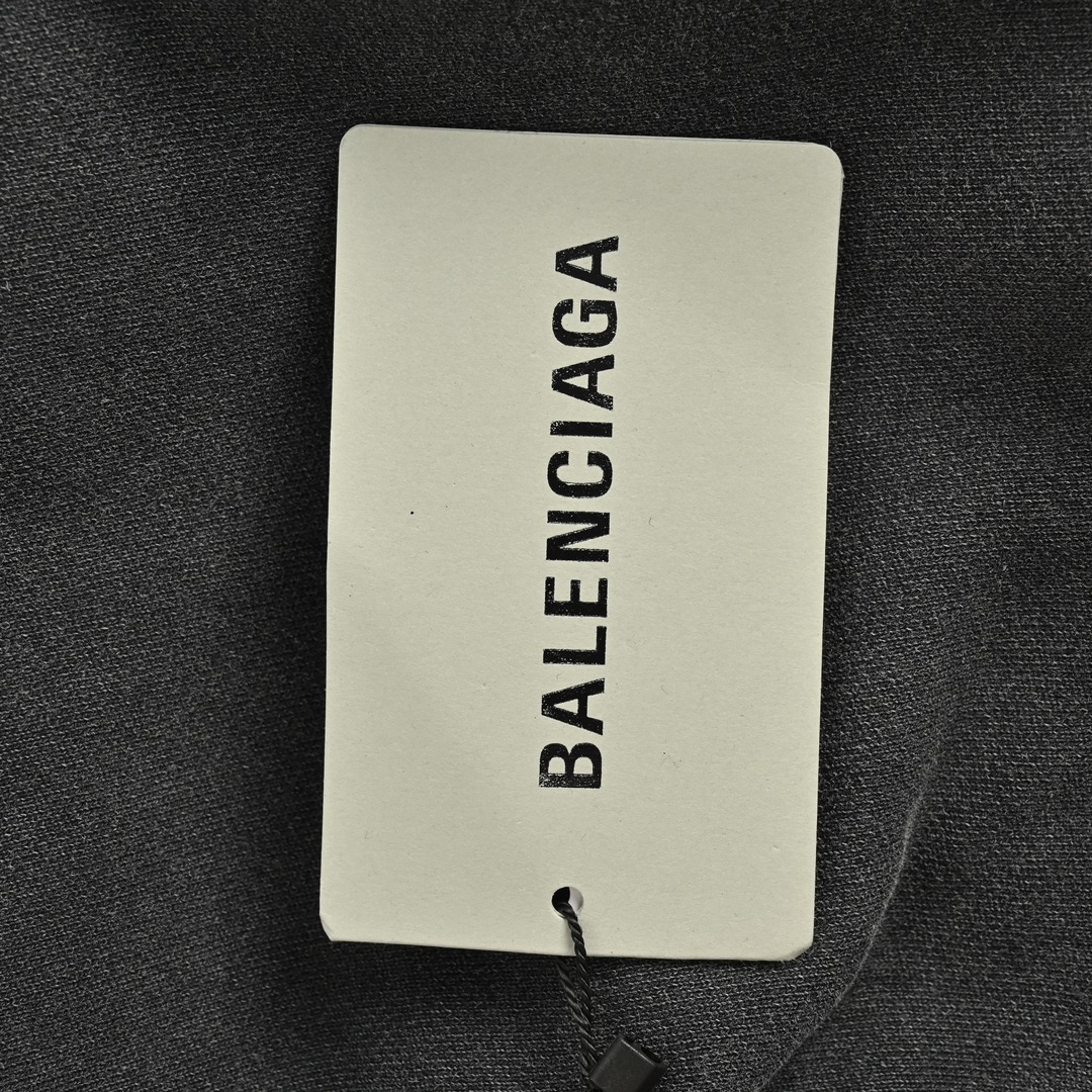 Balenciaga 24Fw Tower Print Washed Hoodie