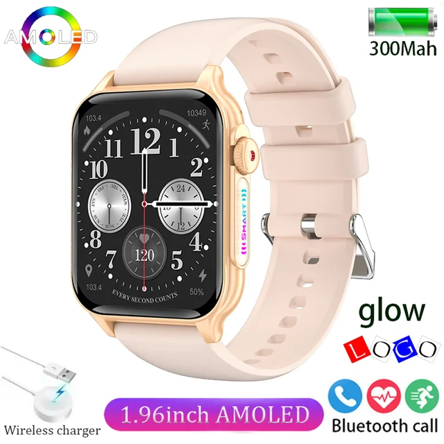 Bluetooth Call Smartwatch Female Luminous LOGO Watch Male Sports Fitness Tracker Heart Rate Waterproof smartwatch Android IOS