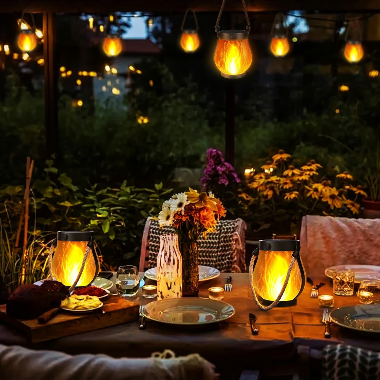 ✨Dancing flame Solar Lantern Outdoor Lights