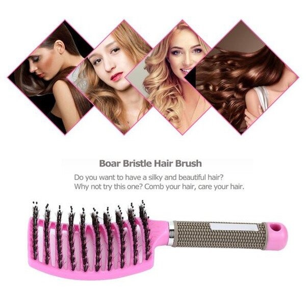 (Mother's Day HOT SALE-50% OFF) Detangler Bristle Nylon Hairbrush -Buy 2 Get Extra 10% OFF