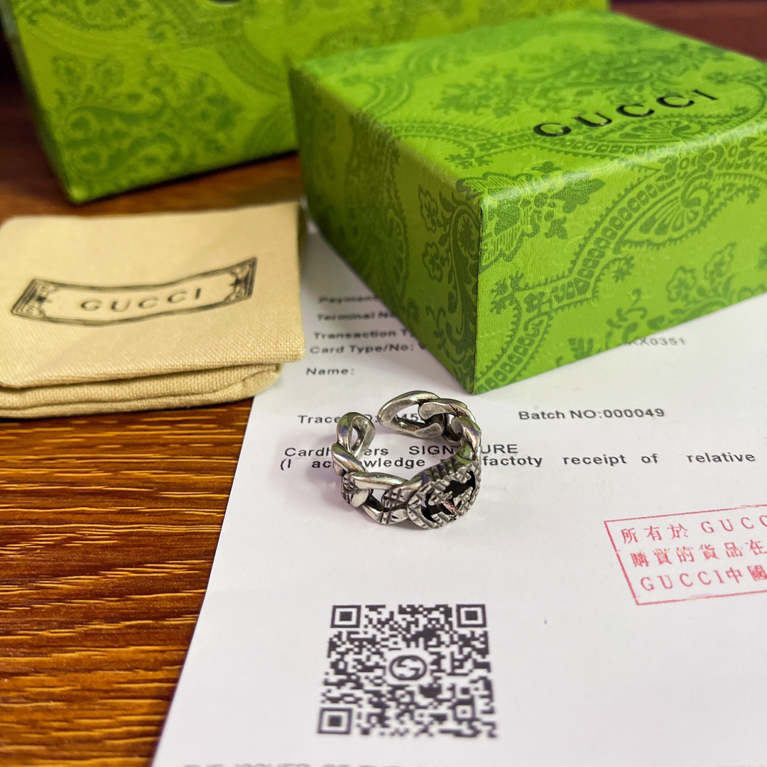 GUCCI GG chain ring