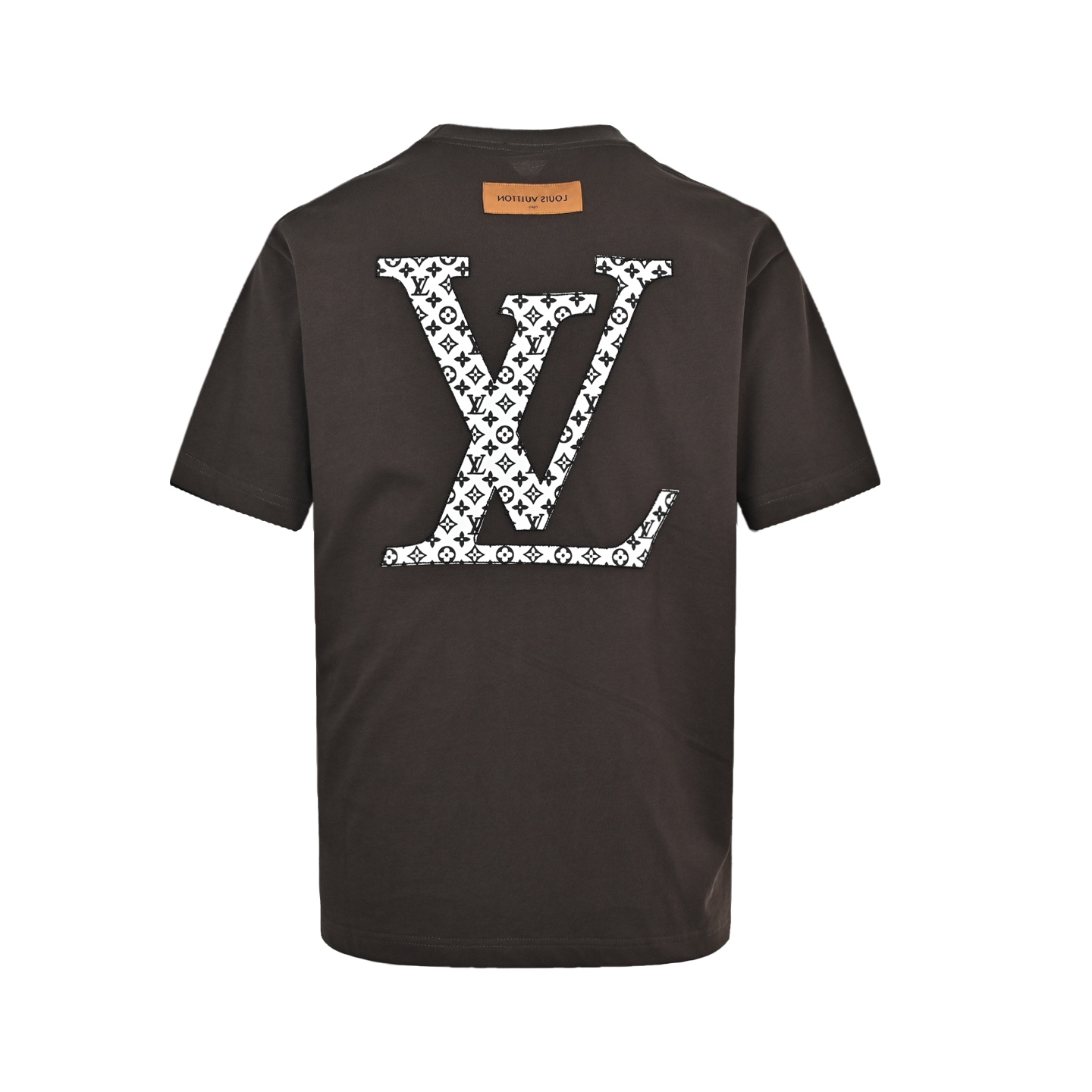 Louis Vuitton 25ss monogram patch embroidered LOGO short sleeve
