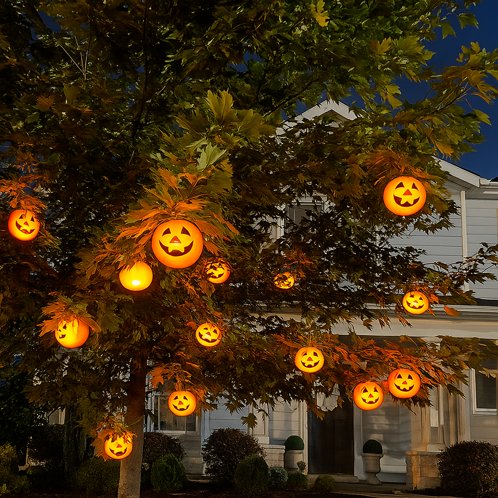 🎃Early Halloween Sale-Halloween Pumpkin Buckets With Flameless Candle Light