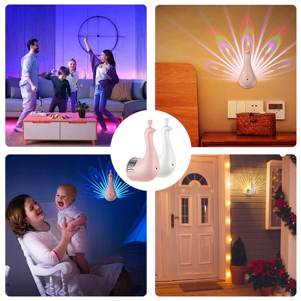 🔥Last day 48% OFF - Peacock Projection Light