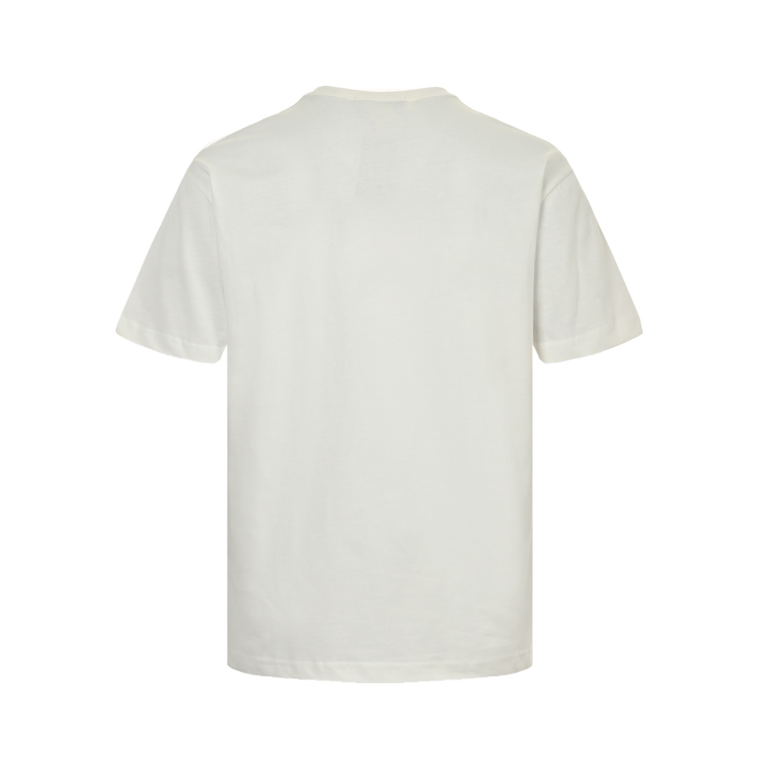 Gucci 24ss chest embroidered lettering short sleeves