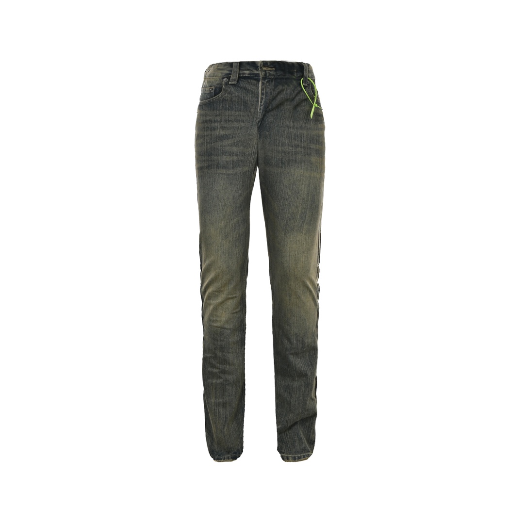 Balenciaga Fitting Room LOOKBOOK Washed Orange Flared Jeans
