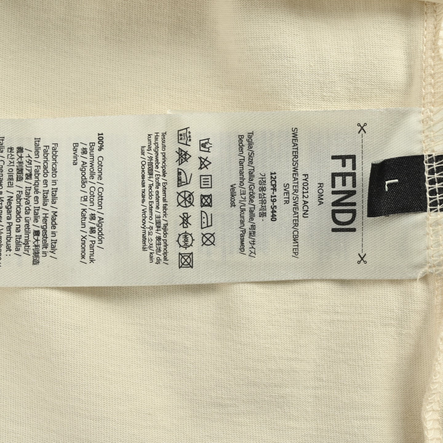 Fendi 25ss stamp print short-sleeve shirt