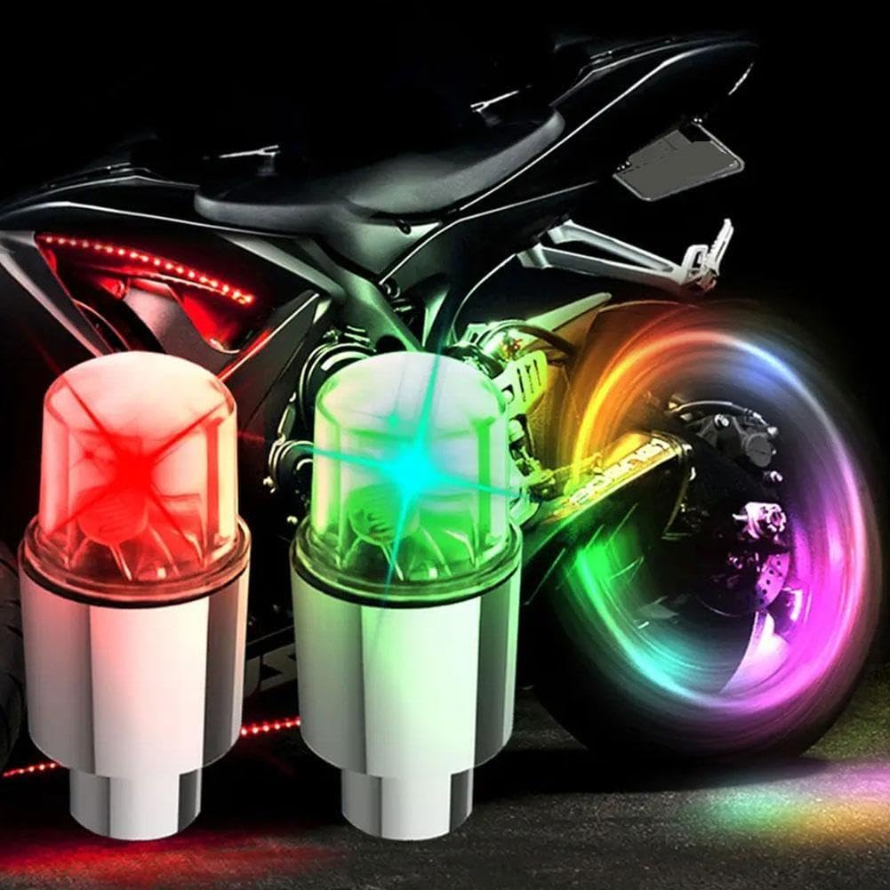 Motion Activated LED Wheel Lights Suitable for Cars, Motorcycles, Bicycles
