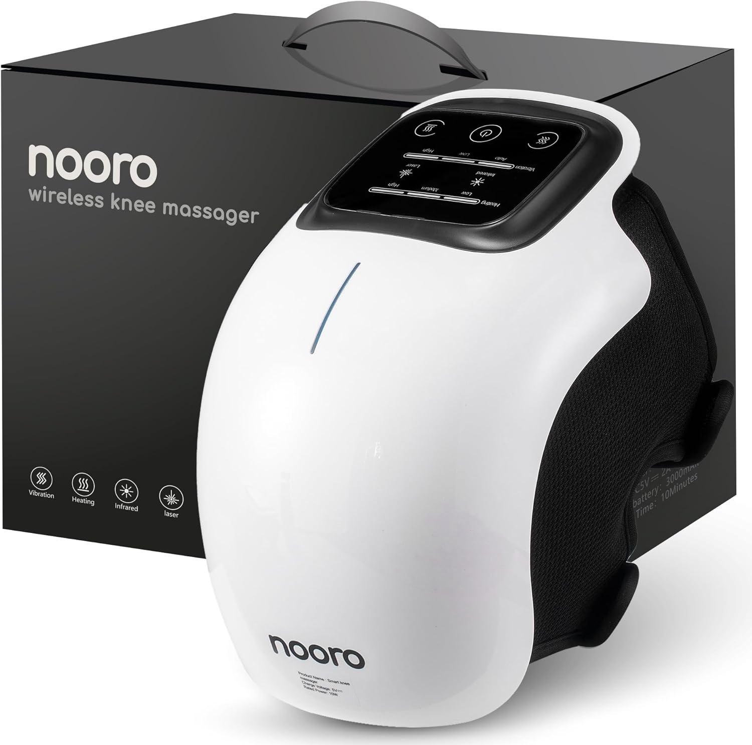 Nooro Portable Knee Massager with Heat Red Light & Massage Therapy