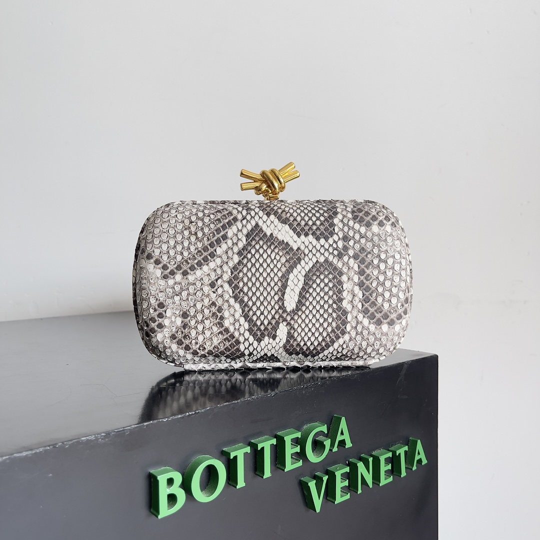 Bottega Veneta Python Leather Evening Bag 754614