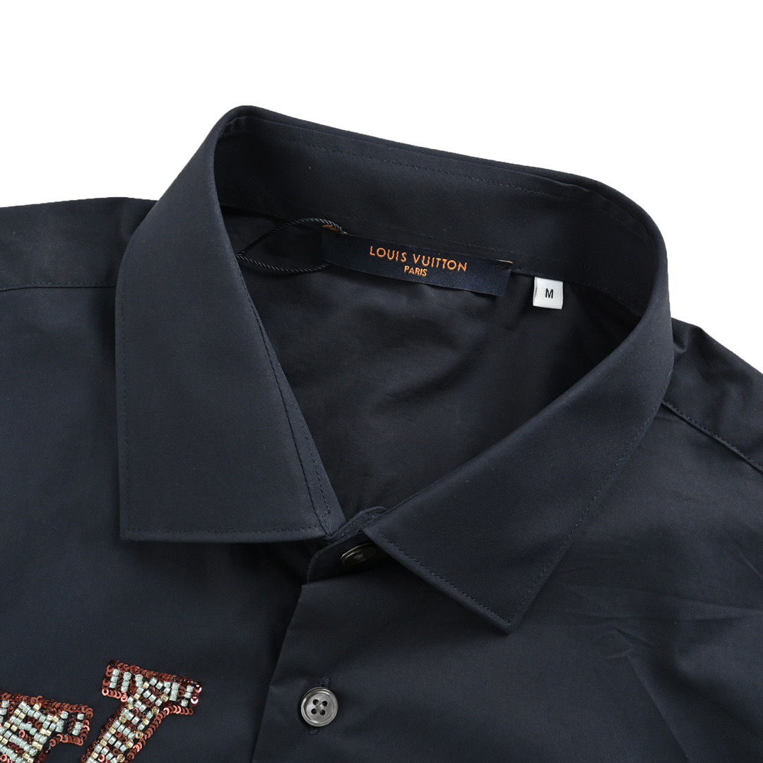 Louis Vuitton 24Fw beaded logo shirt
