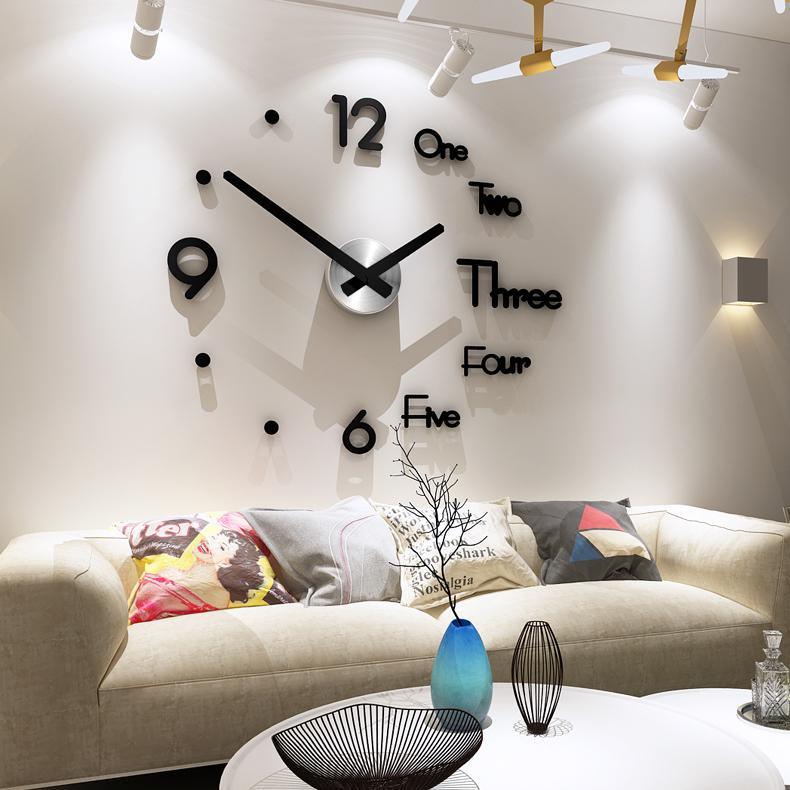 (🔥Last Day Flash Sale-50% OFF) 3D DIY Creative Wall Clock-16inches And 30Inches -Buy 2 Sets Get 10% OFF