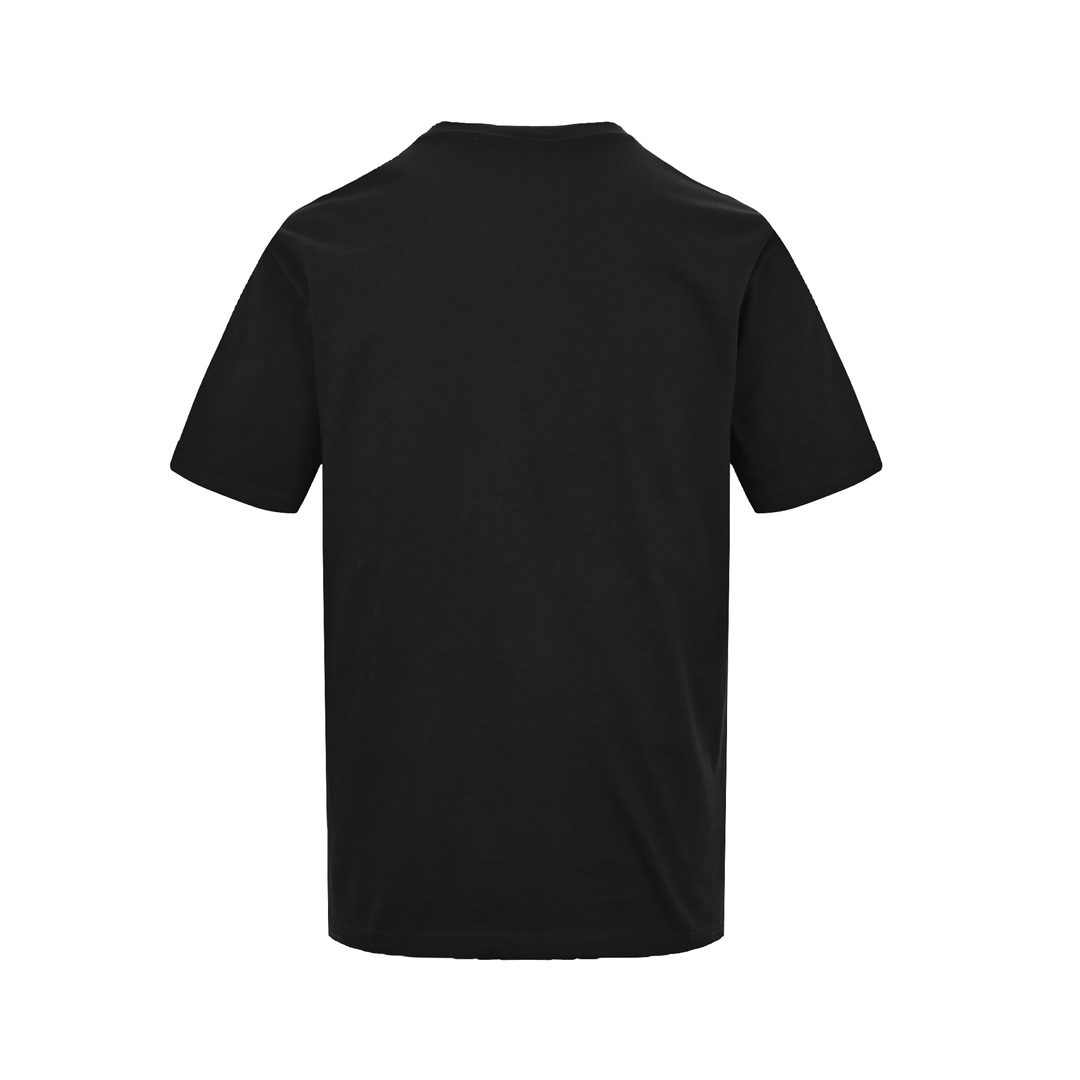 Gucci monogram patch bear embroidered short sleeves