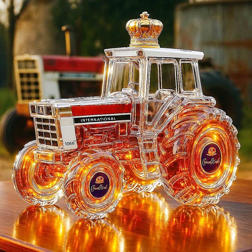 Classic International Harvester 1066 whisky bottle