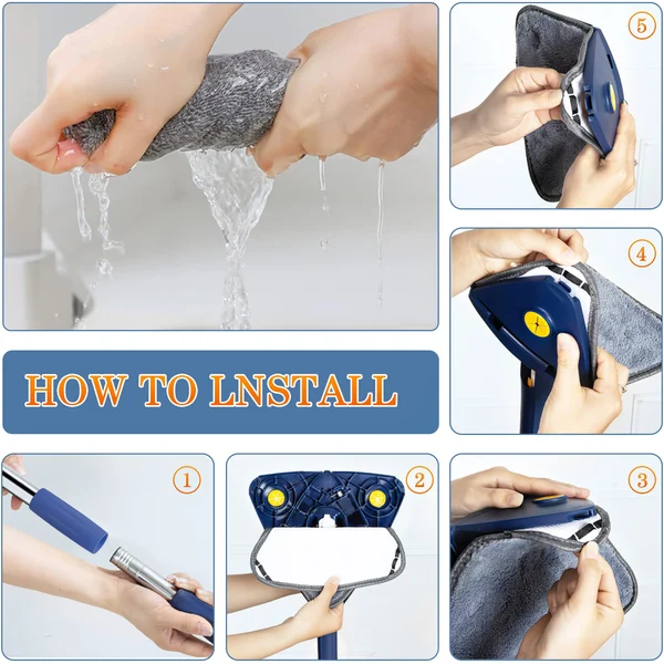 🌲Early Christmas Sale 50% OFF - 【Tiktok Hot Sale】360° Rotating Adjustable Cleaning Mop--BUY 2 SETS GET 10% OFF & FREE SHIPPING