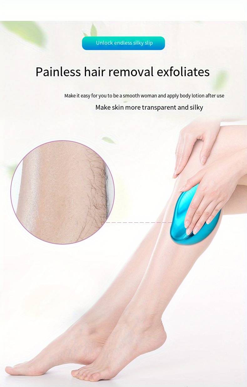 Painless Physical Hair Remover, Epilator, Crystal Hair Eradicator, Safe, Easy to Clean, Reusable, Body, Beauty, Depilation