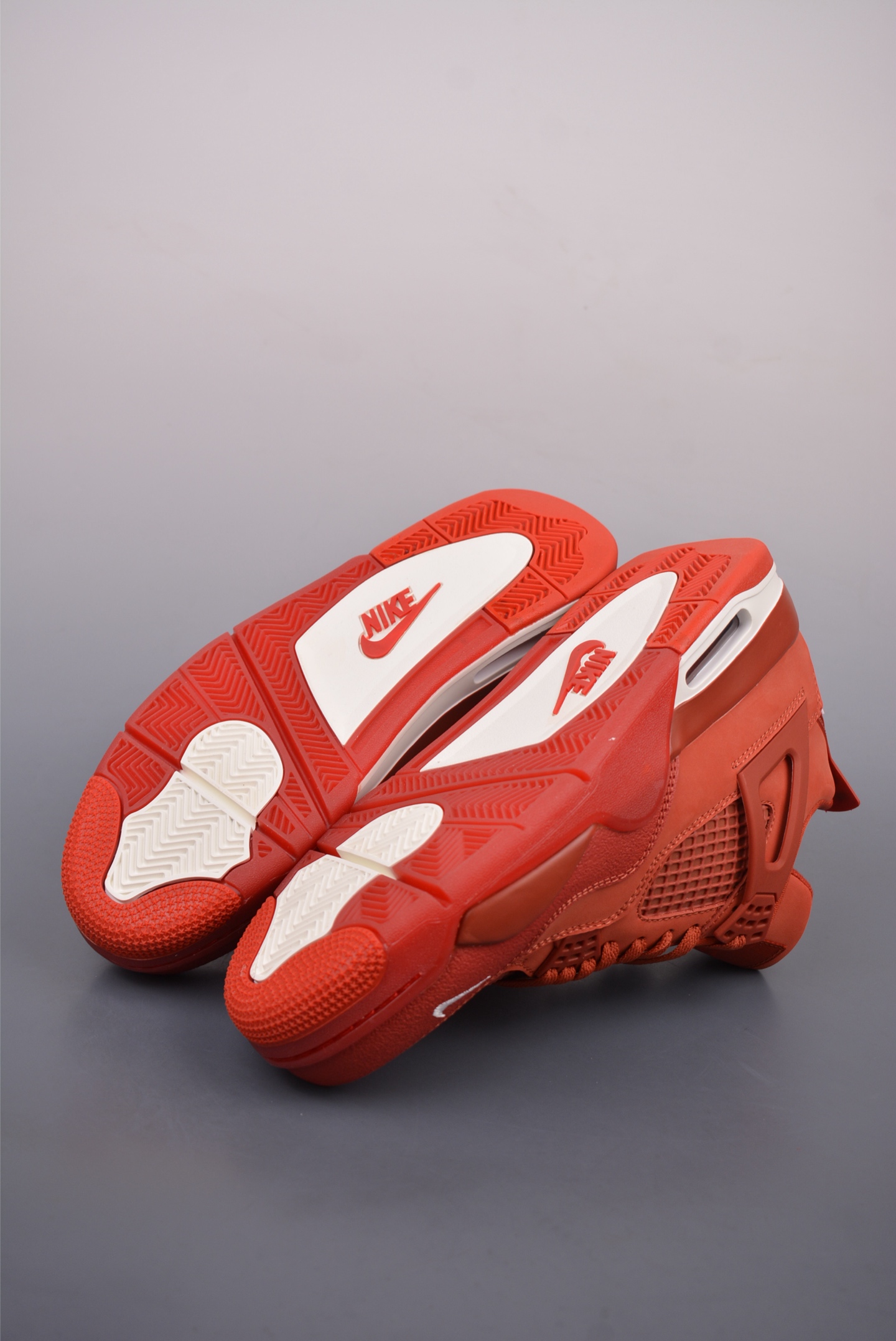 Nigel Sylvester x Nike Air Jordan 4 Brick by Brick basketball shoes red and orange HF4340-800