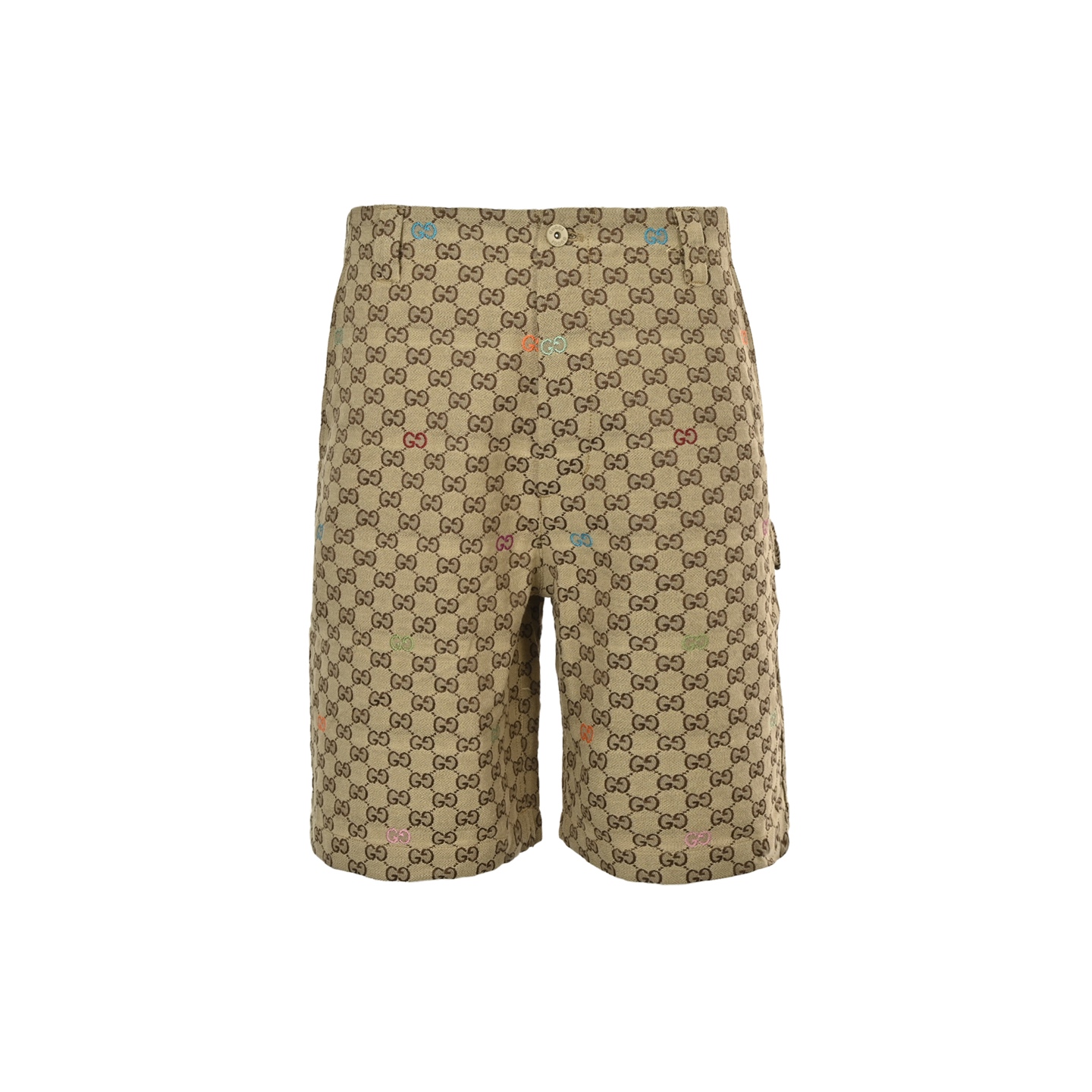 Gucci 25ss jacquard embroidered logo shorts