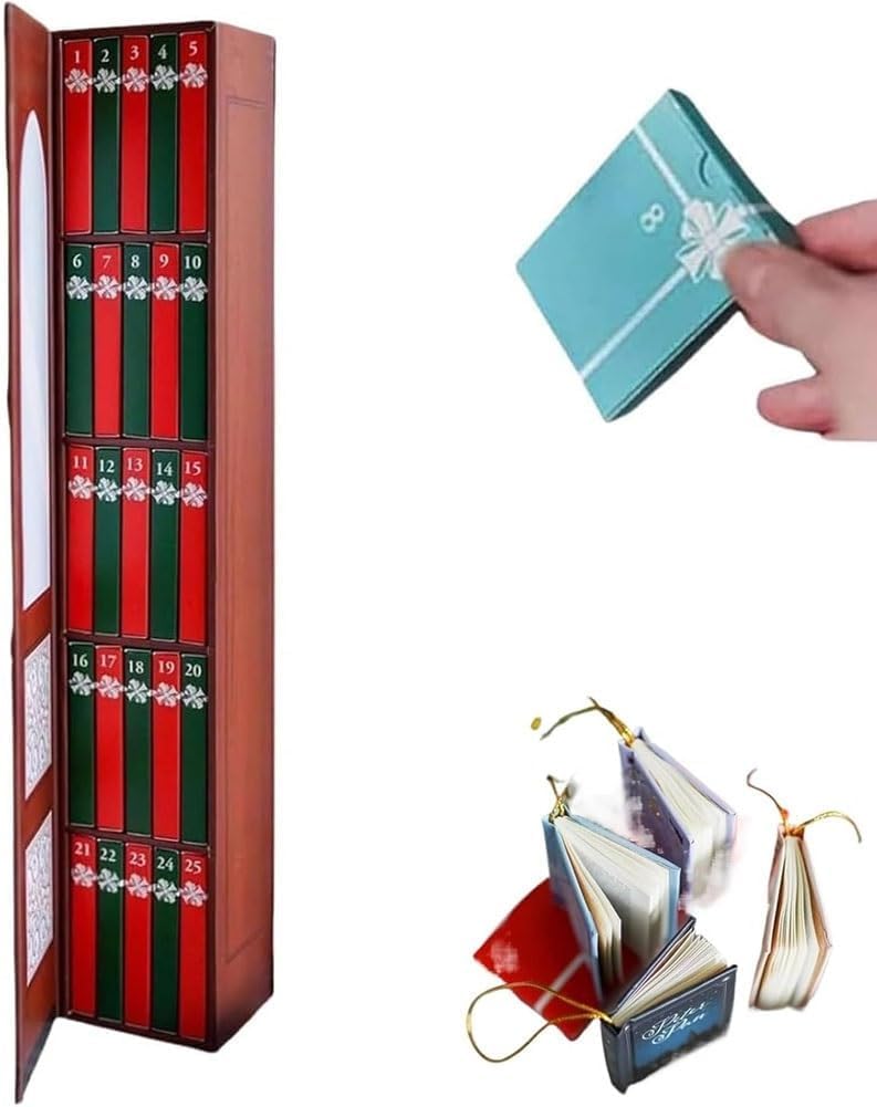 Mini Book Ornament 24 Days Advent Calendar 2025