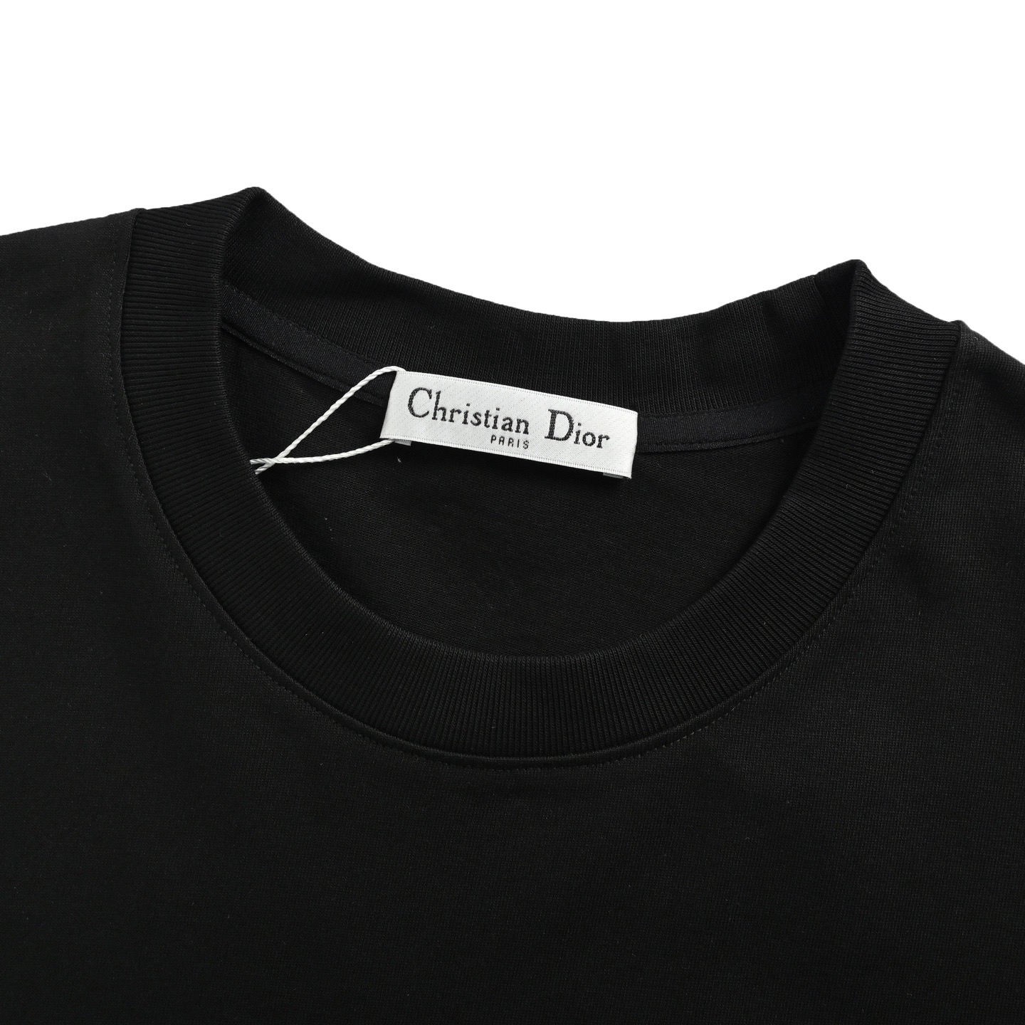 Dior 25ss front and back lettering foam print short sleeves