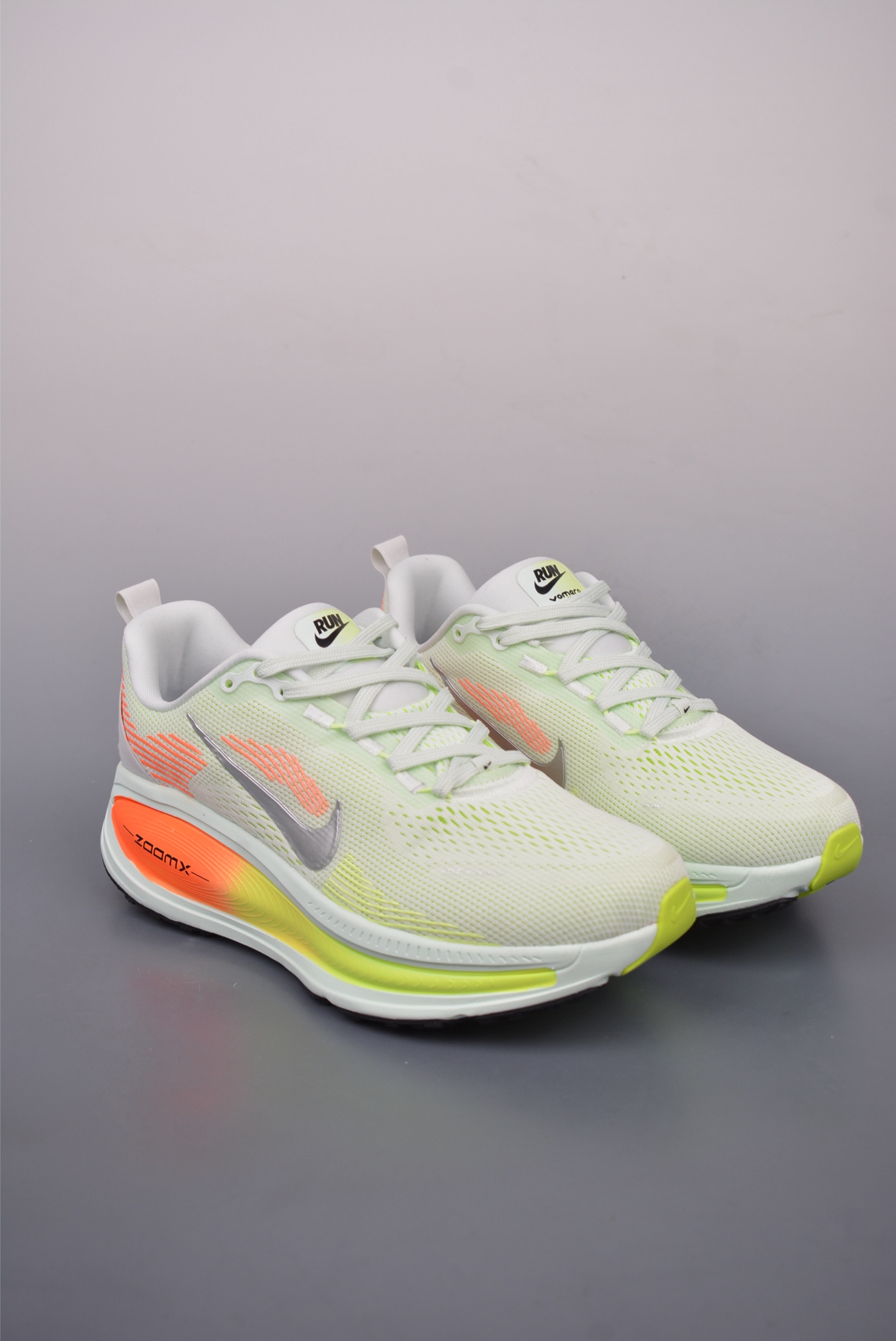 Nike Air Zoom Vomero 18 Orange, Green and Grey