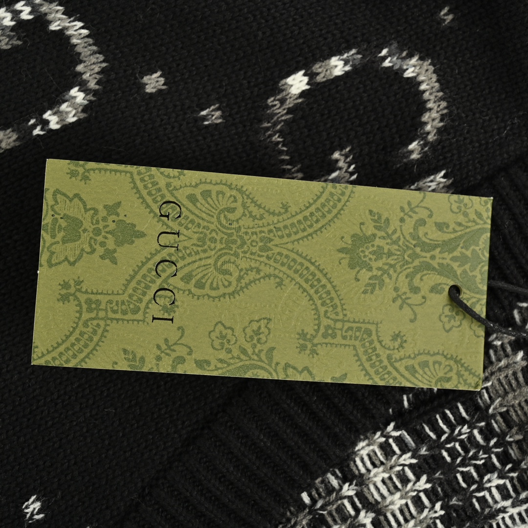 Gucci 24Fw Classic Interlocking G Jacquard Cardigan Sweater