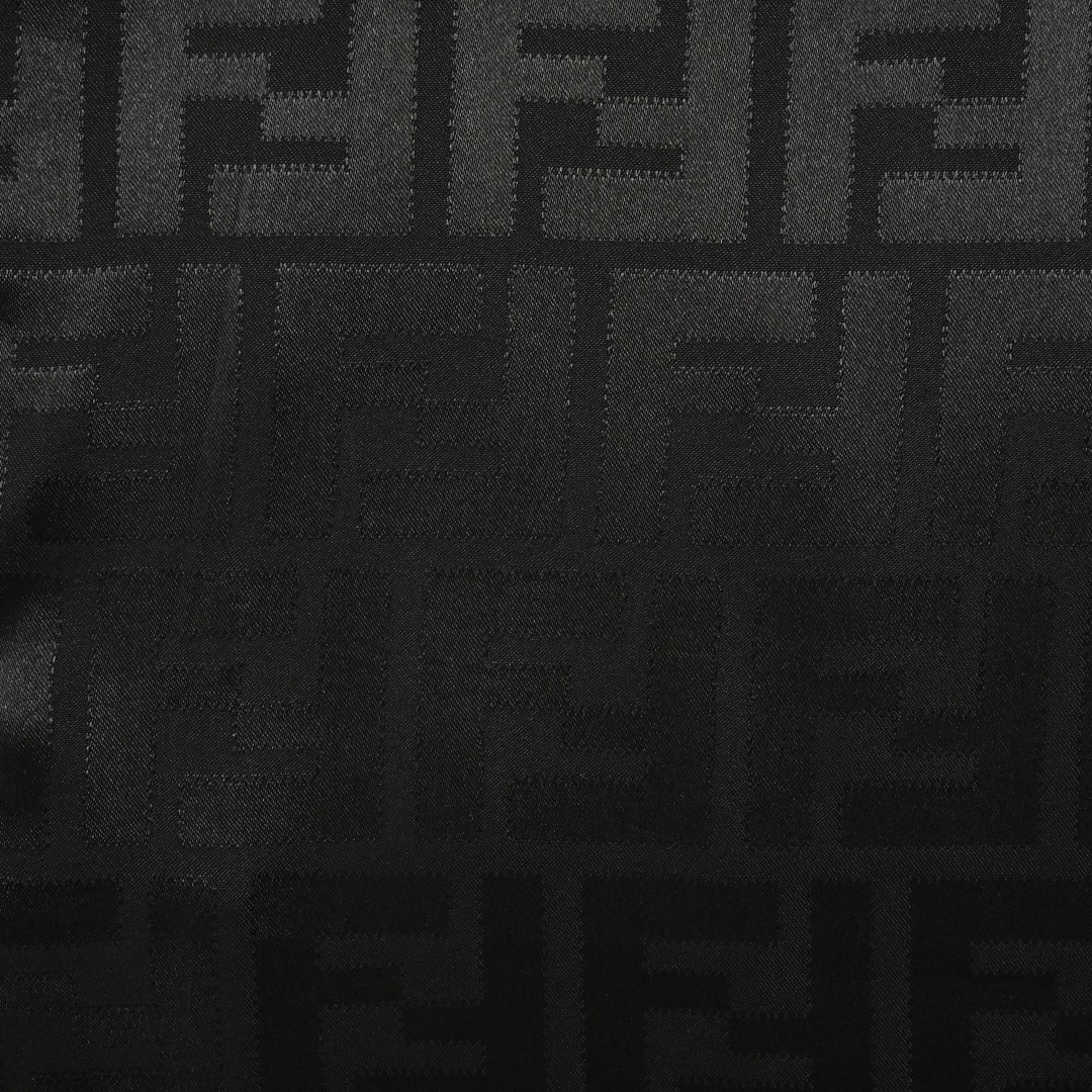 Fendi 24ss FF obscure pattern jacquard short-sleeved shirt