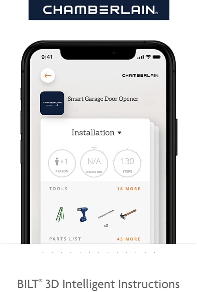 CHAMBERLAIN Smart Quiet Belt Drive Garage Door Opener