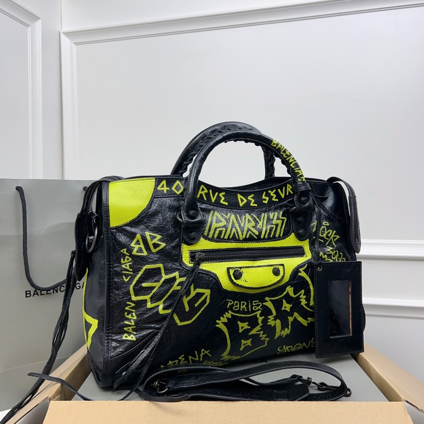Balenciaga Mini City Graffiti Tote