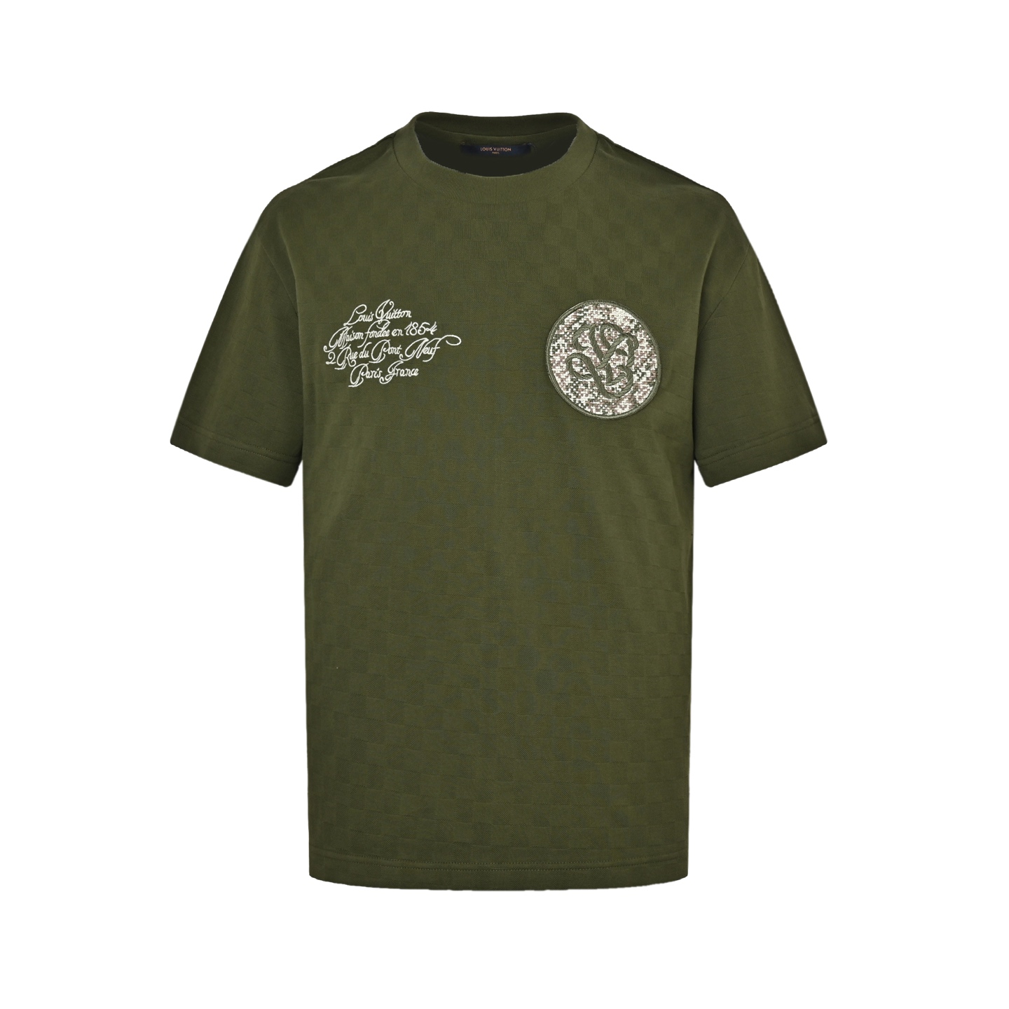 Louis Vuitton 25ss short sleeve with pique embroidery