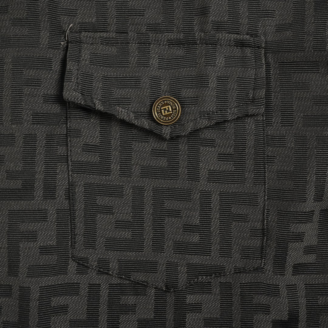 Fendi 24Fw FF all-over jacquard suit shirt jacket