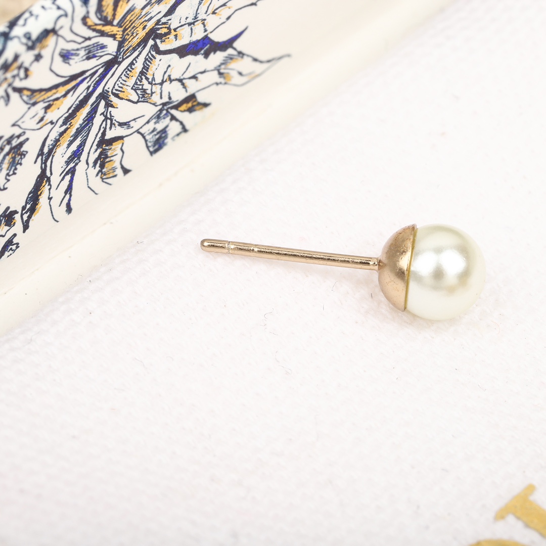 Dior Hollow Multi-Mirror Ball Earrings
