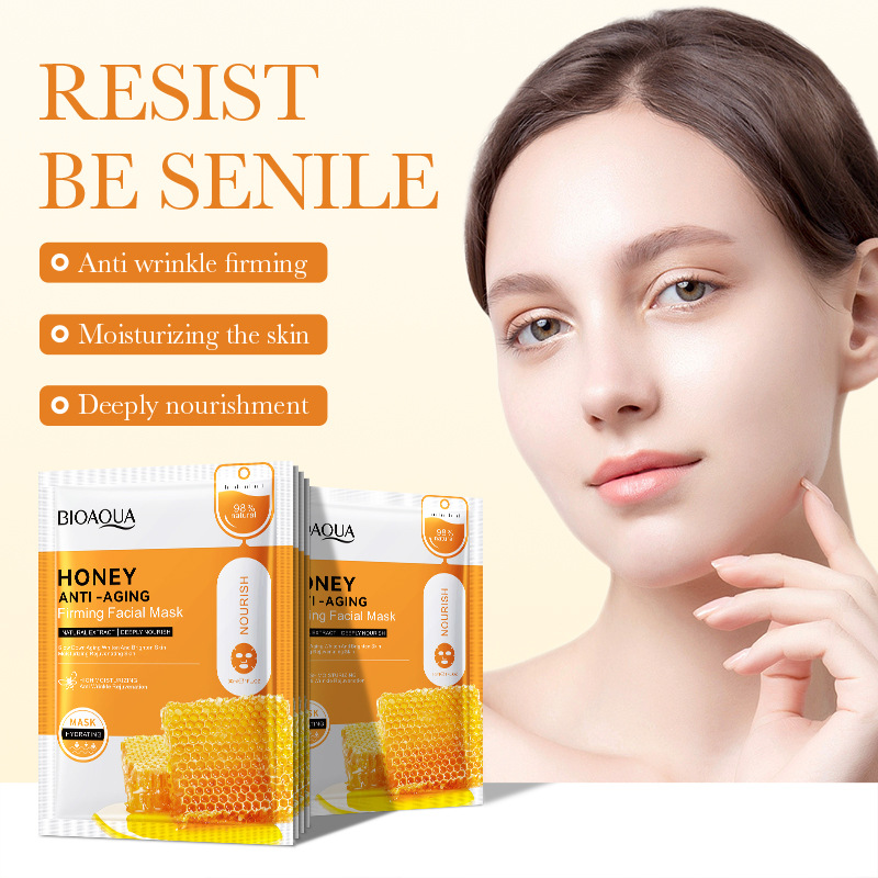 30g honey hydrating pearl moisturizing rose snail moisturizing essence mask is elastic and healthier