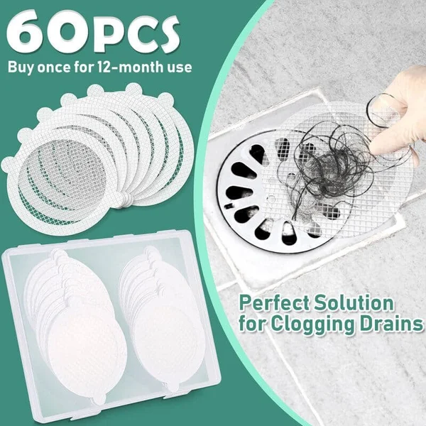(🎁2024 New Year Hot Sale🎁)30 PCS Disposable Shower Drain Hair Catcher