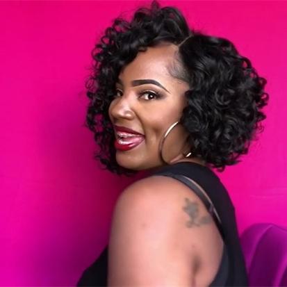 NEW GLUELESS SHORT CURLY 7'' WIG