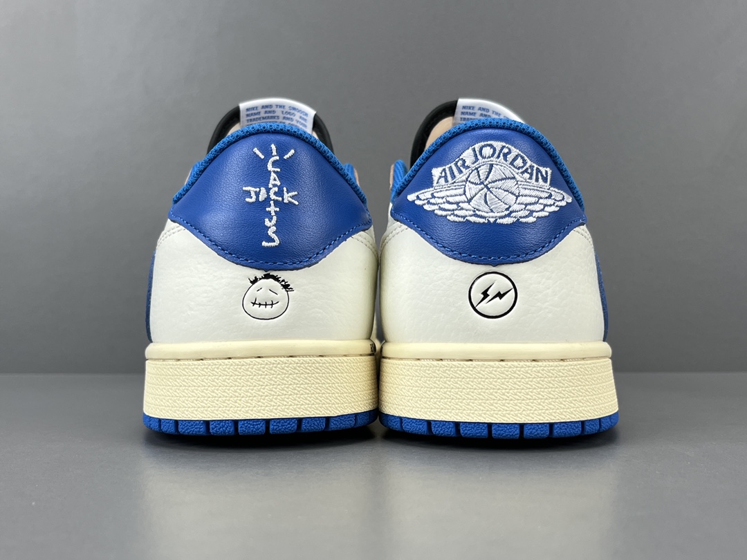 fragment design x Travis Scott x Air Jordan 1 Low OG SP AJ1 TS joint Fujiwara Hiroshi lightning hook 2.0 DM7866-104