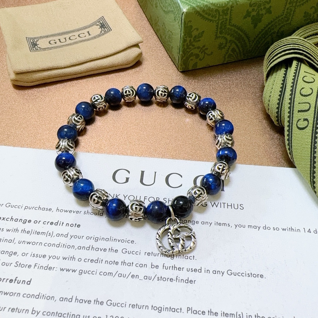 Gucci Blue Tiger Eye Bracelet